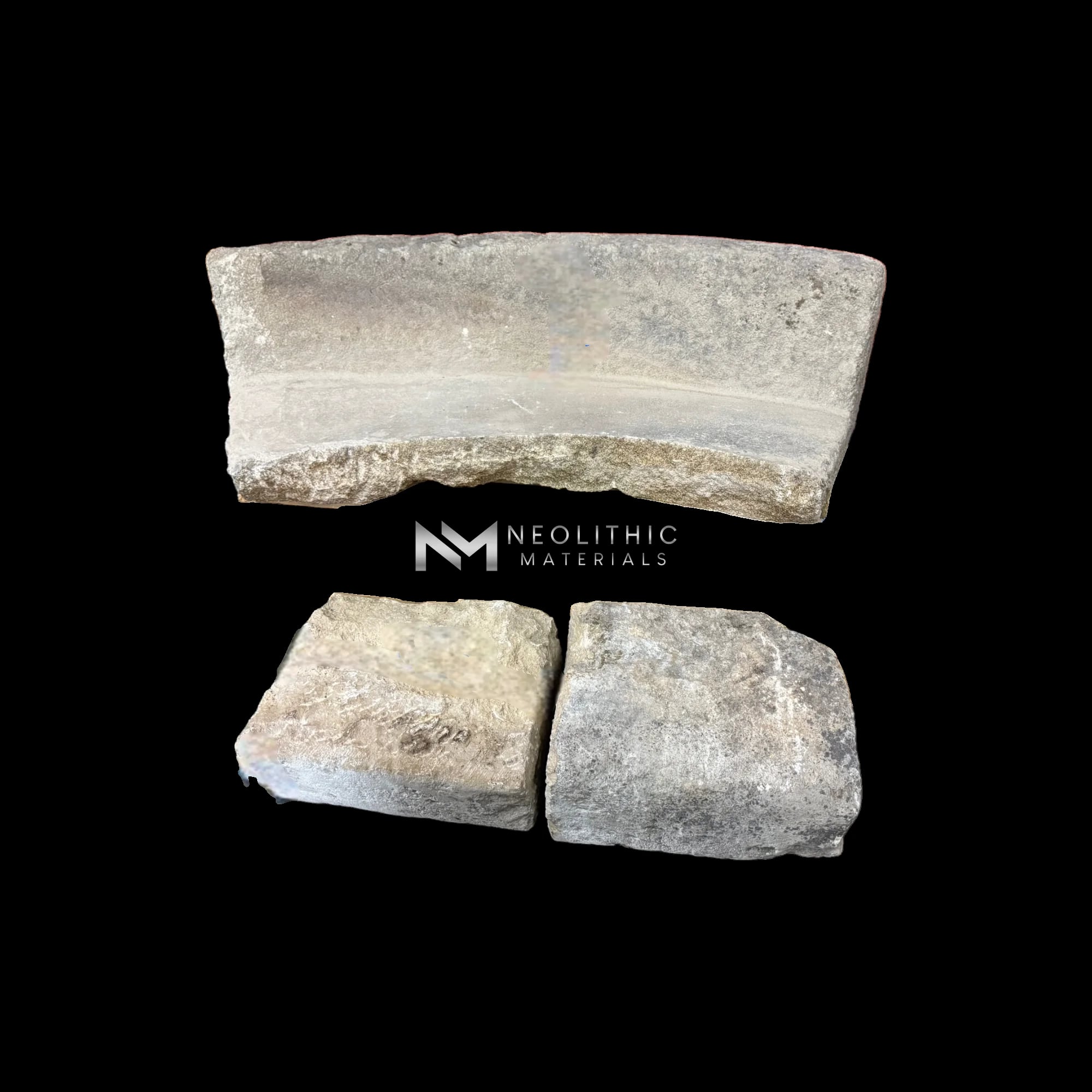 French Antique Granite Stone Mill used as Bench