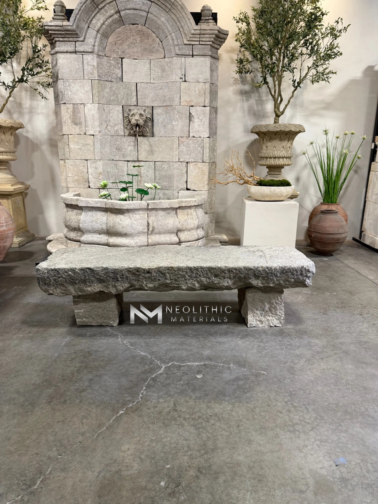 Antique Granite Bench thumbnail 2