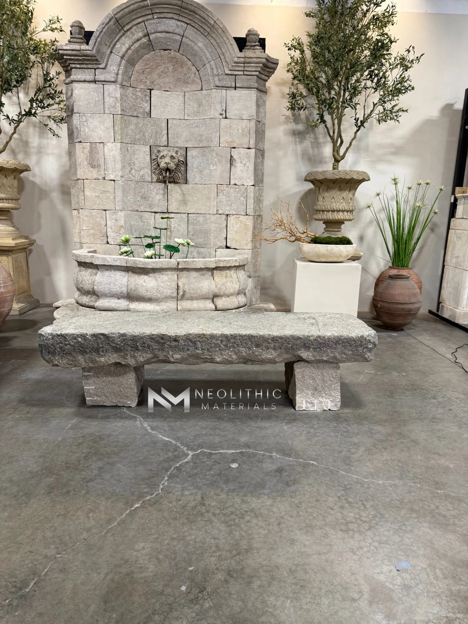 Antique Granite Bench thumbnail 5
