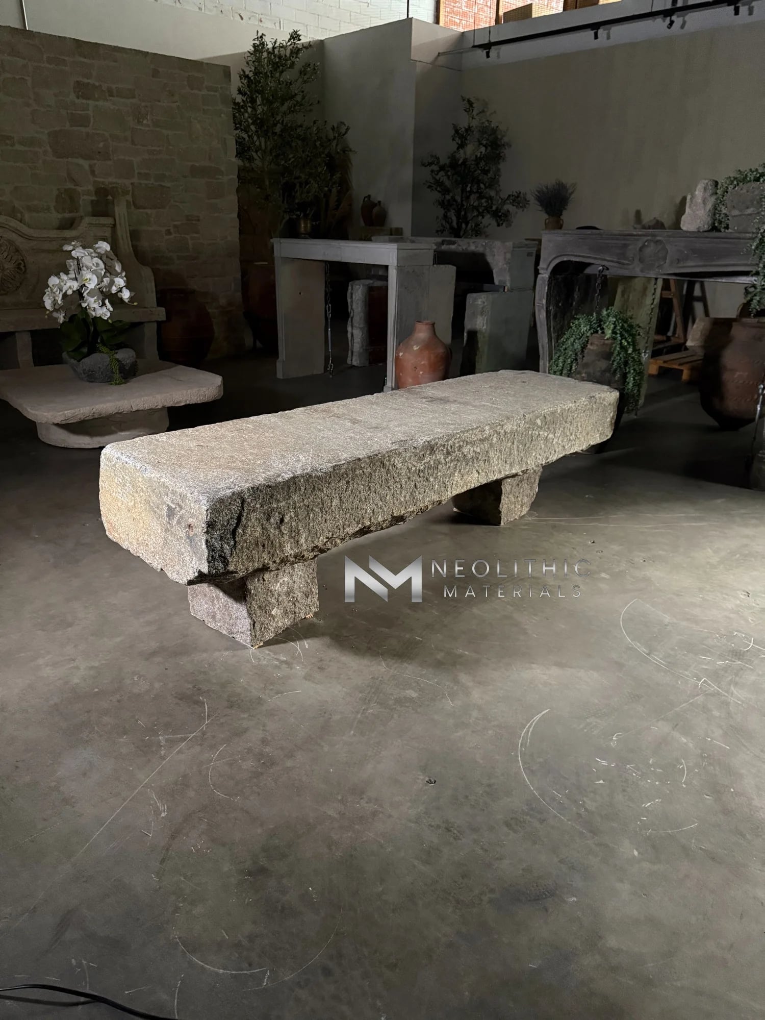 Antique Granite Bench thumbnail 6