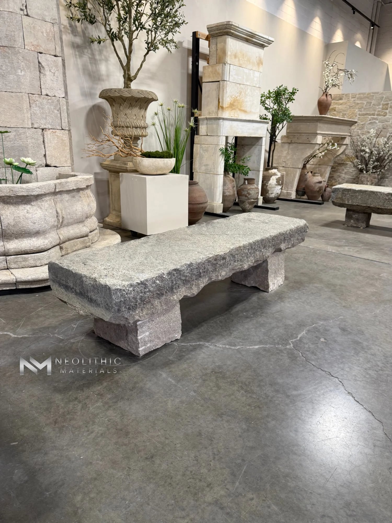 Antique Granite Bench thumbnail 7