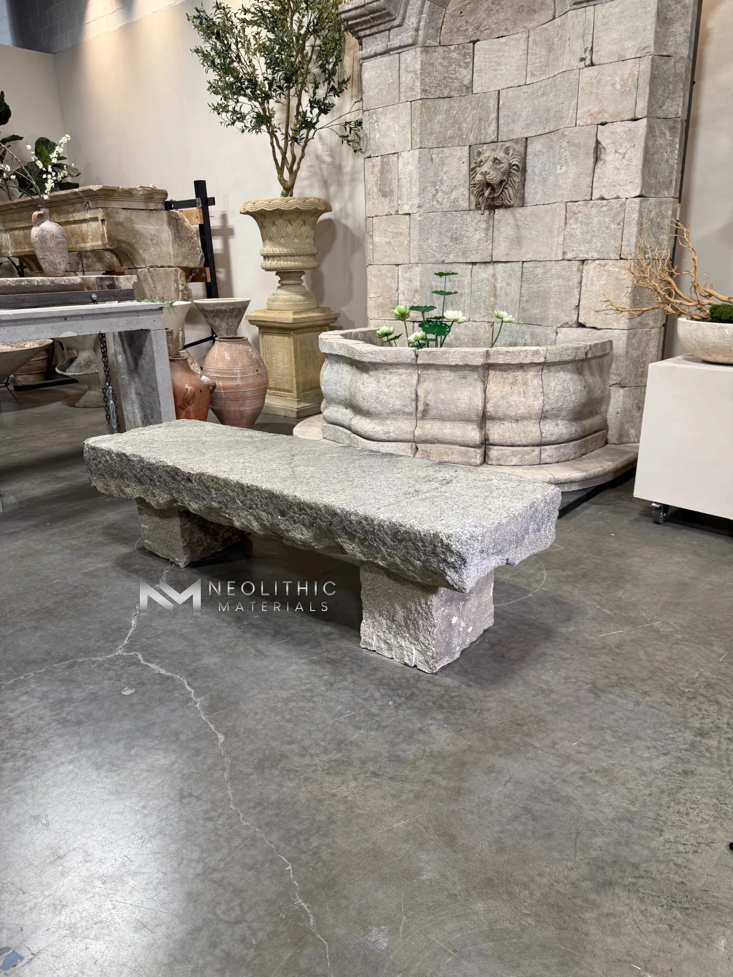 Antique Granite Bench thumbnail 8