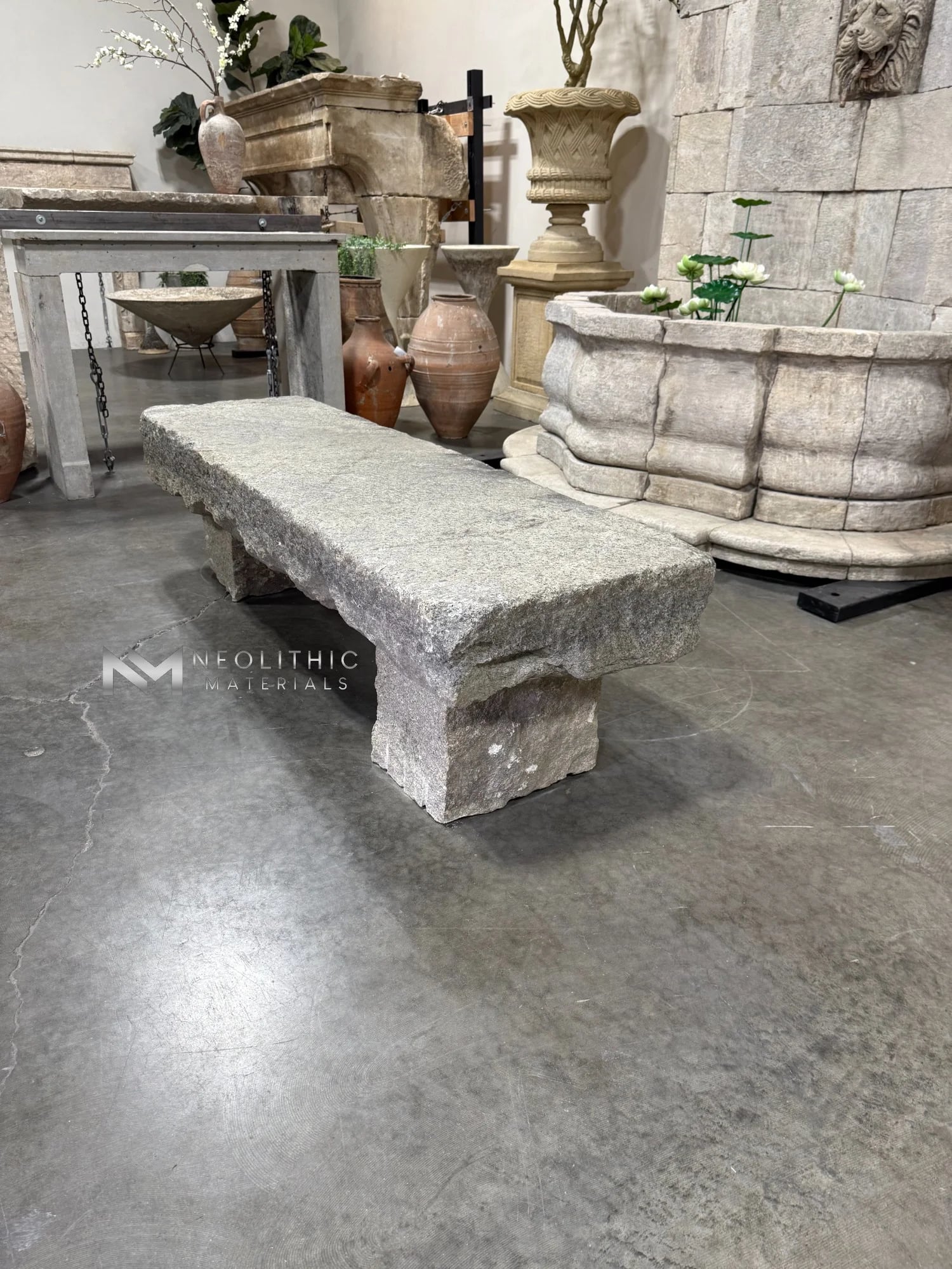 Antique Granite Bench thumbnail 9