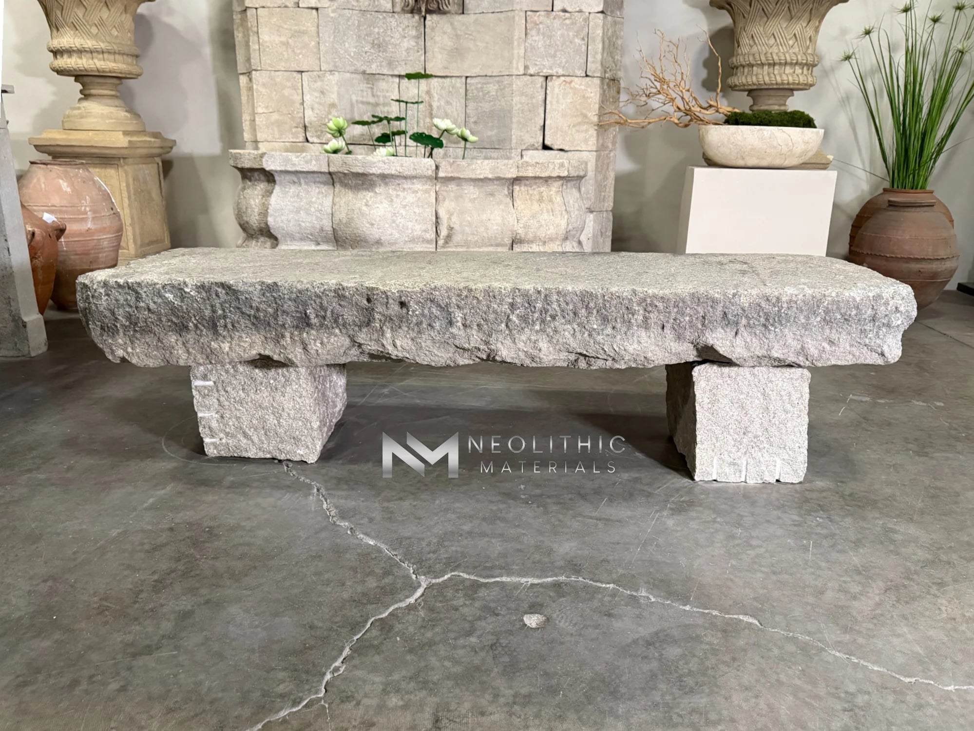 Antique Granite Bench thumbnail 2