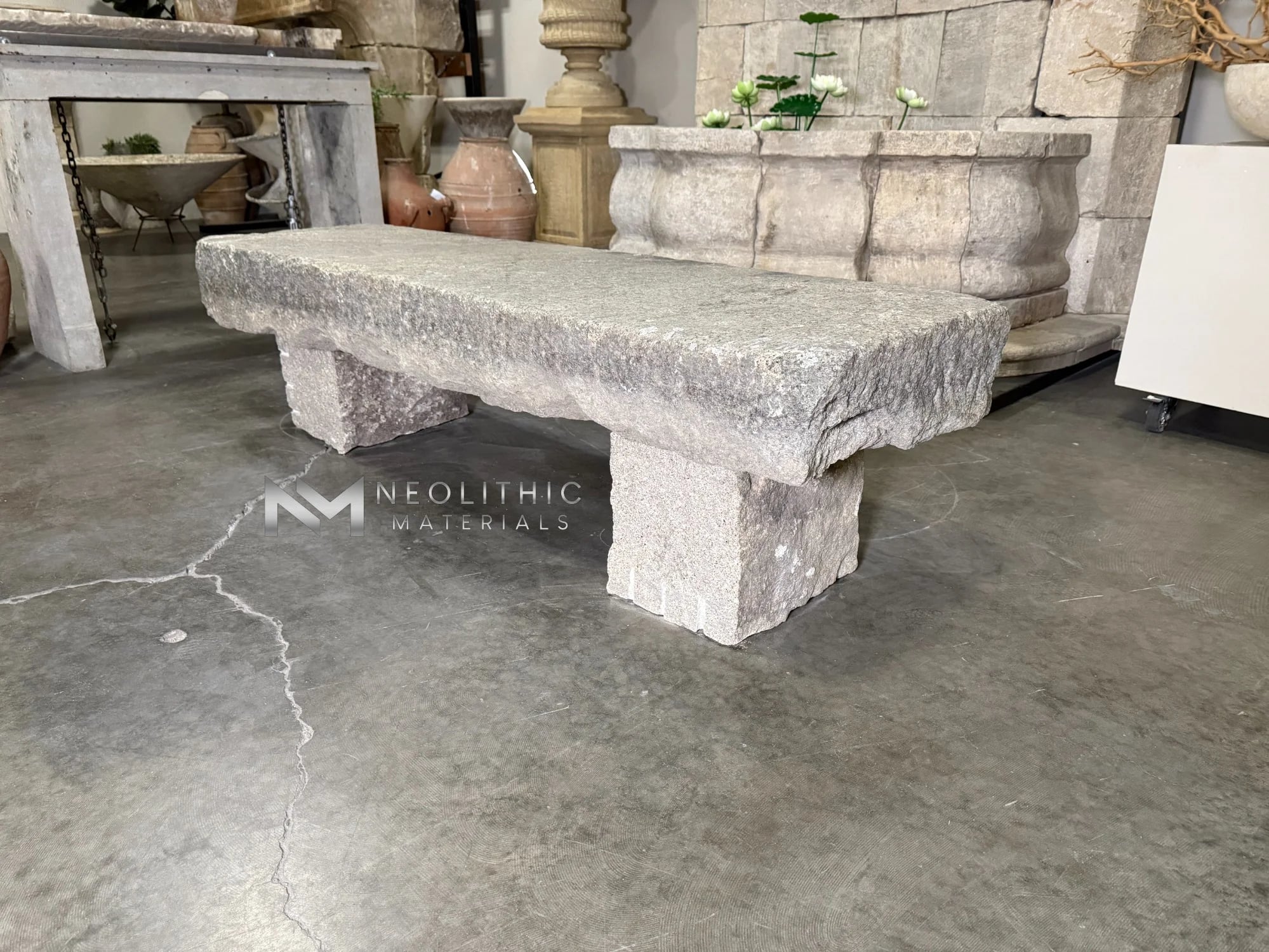 Antique Granite Bench thumbnail 3