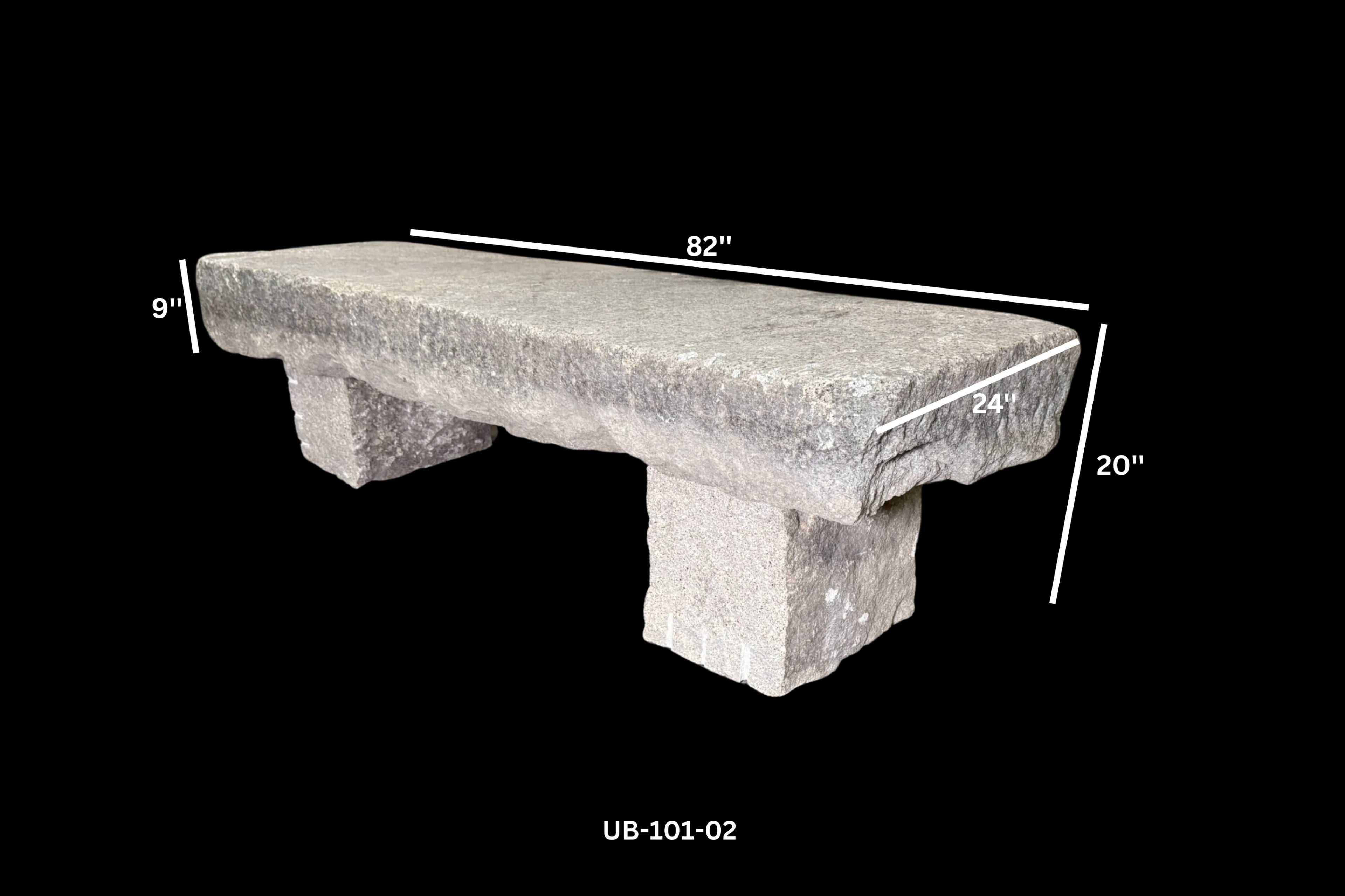 Antique Granite Bench thumbnail 4