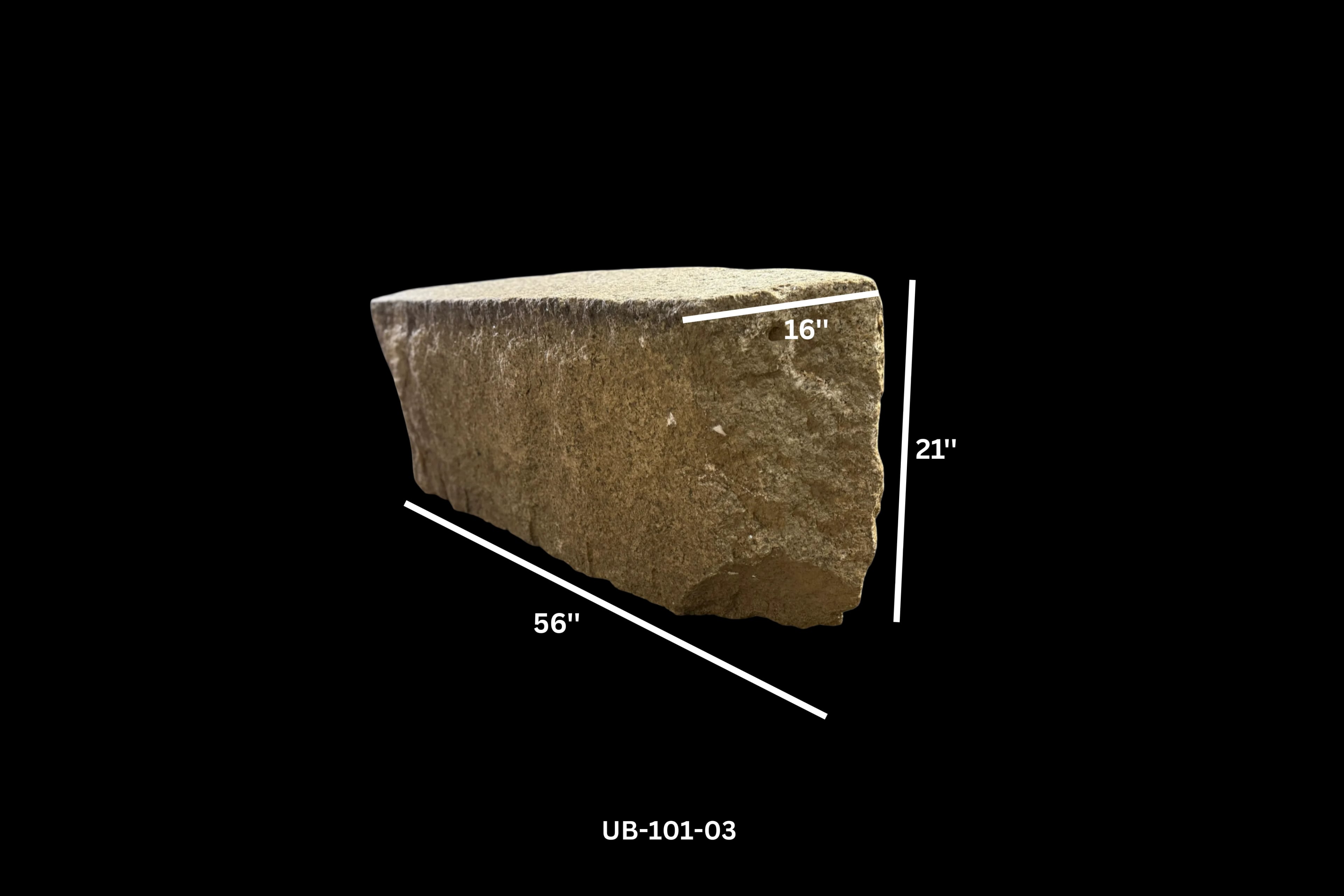 Antique Granite Bench thumbnail 7