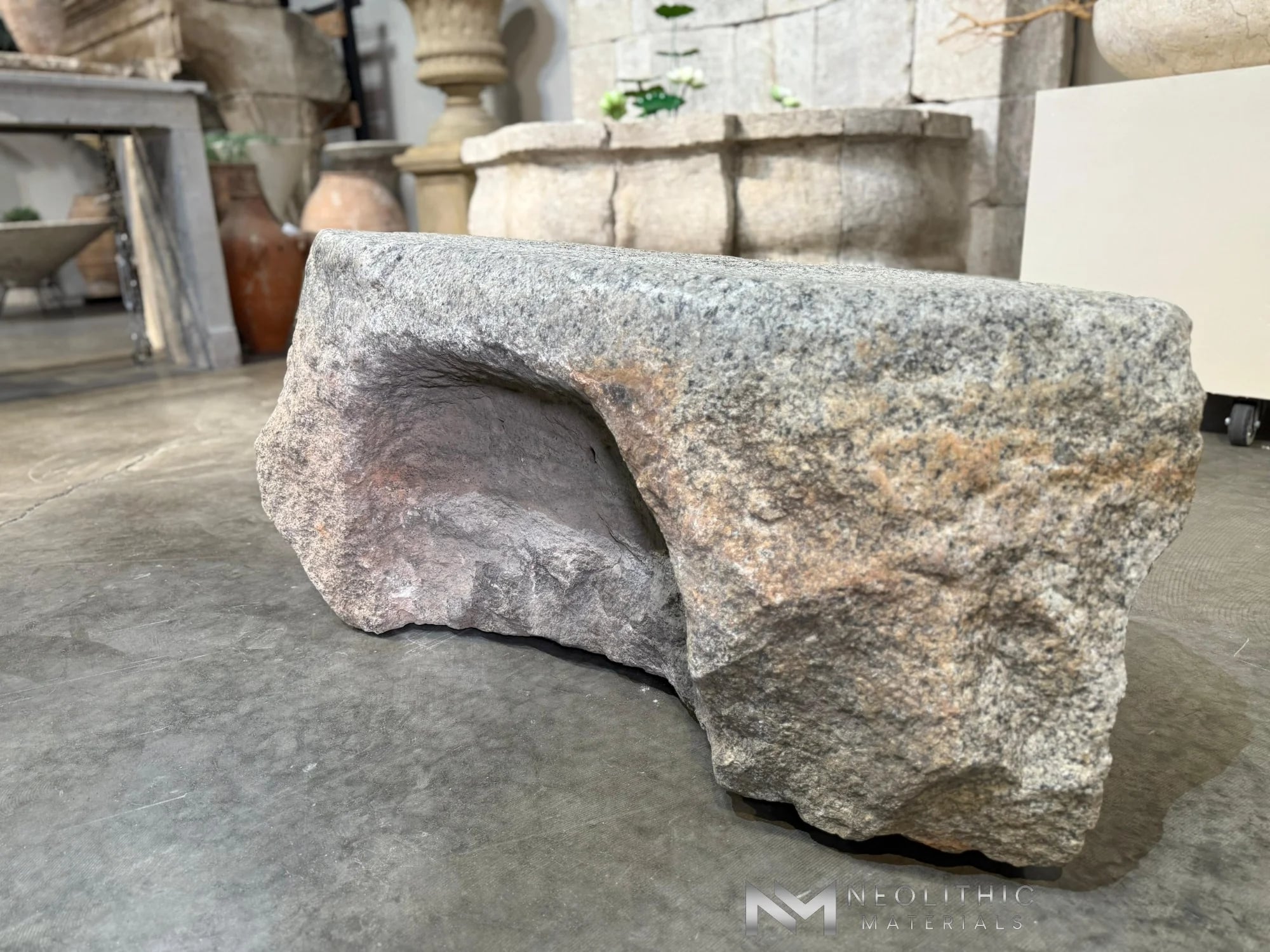 Antique Granite Bench thumbnail 2