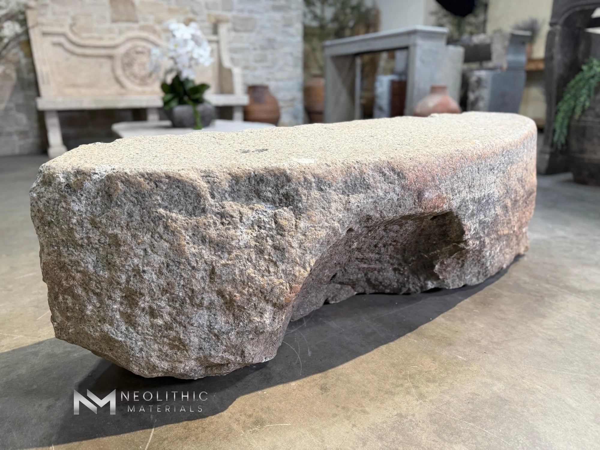 Antique Granite Bench thumbnail 2