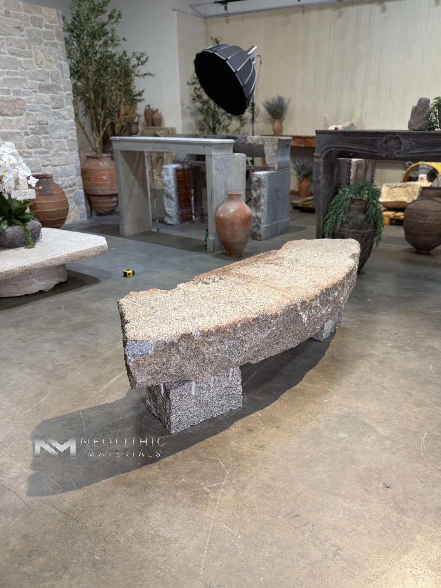 Antique Granite Bench thumbnail 4