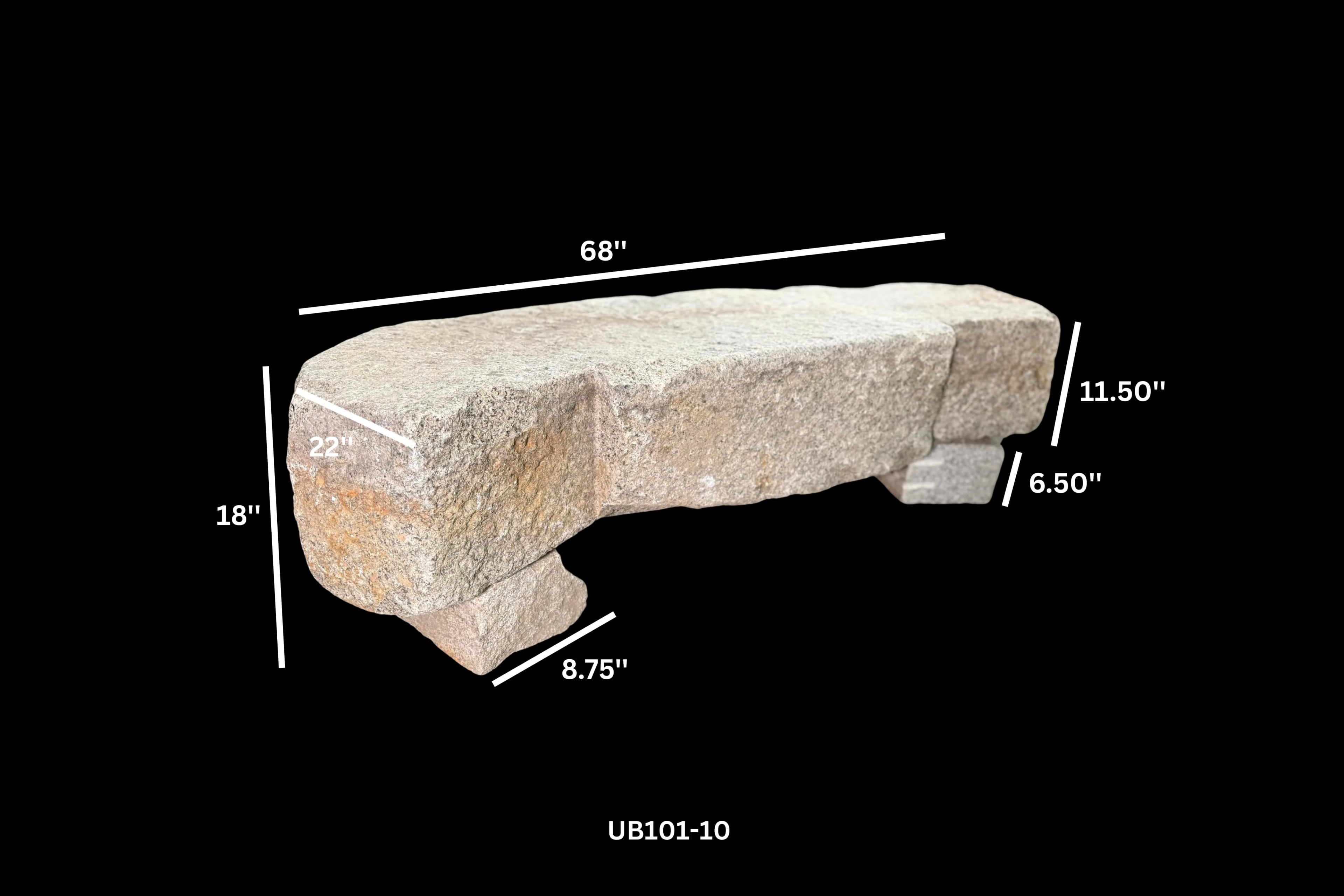 Antique Granite Bench thumbnail 8