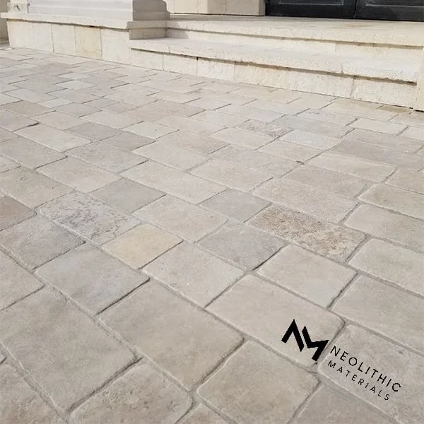 Aged Burgundy Cobblestone