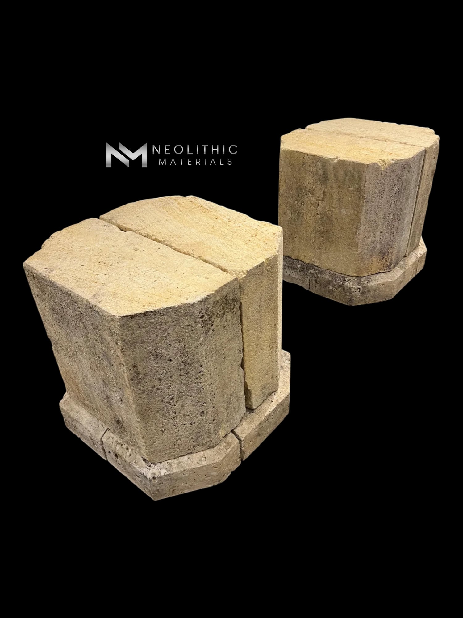 Limestone Table Base (Pair) thumbnail 2