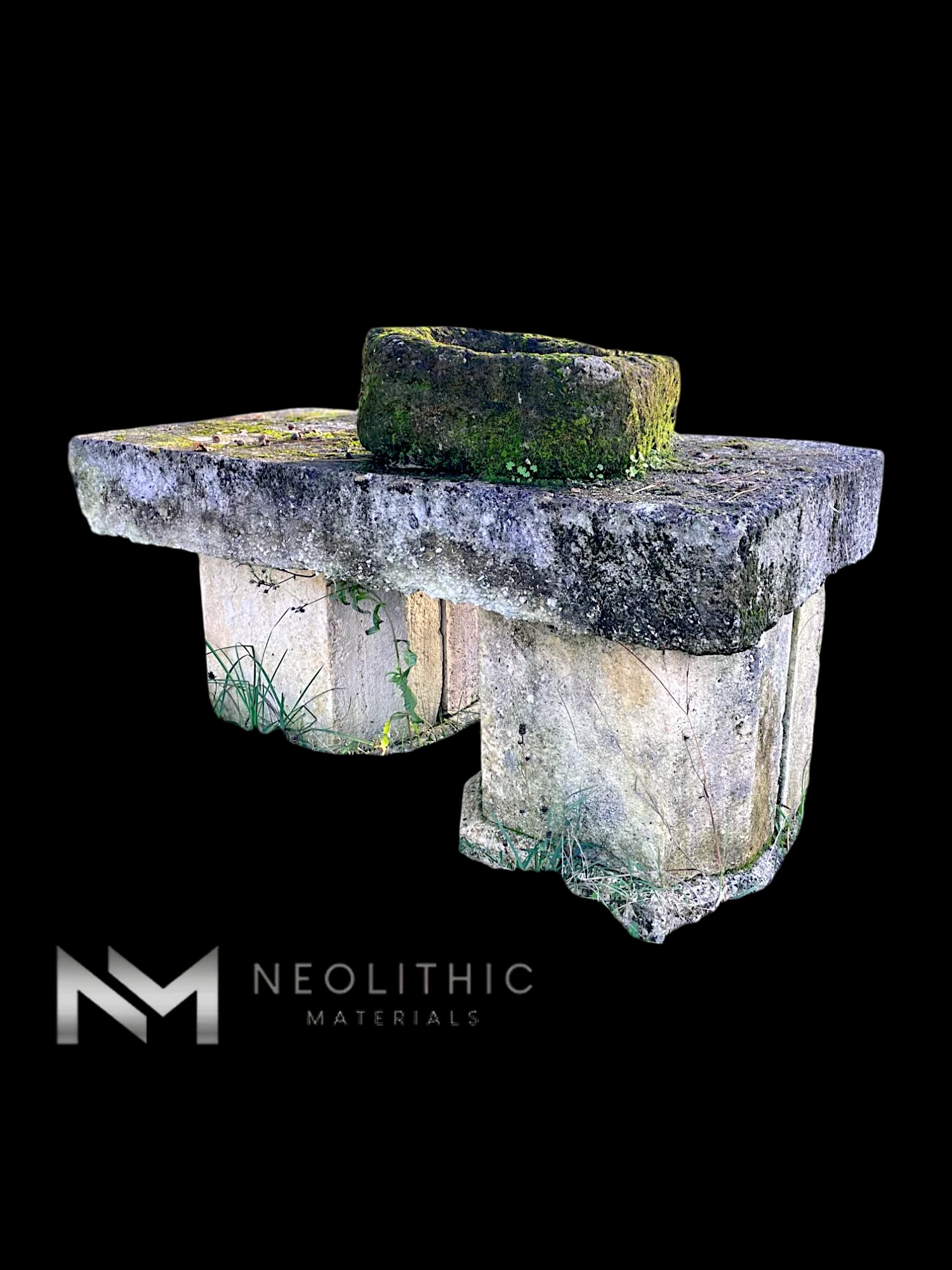 Limestone Table Base - Image 1