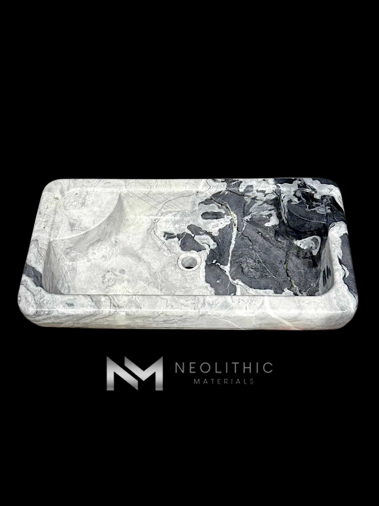 Arctic Ocean Marble Sink - Image 1