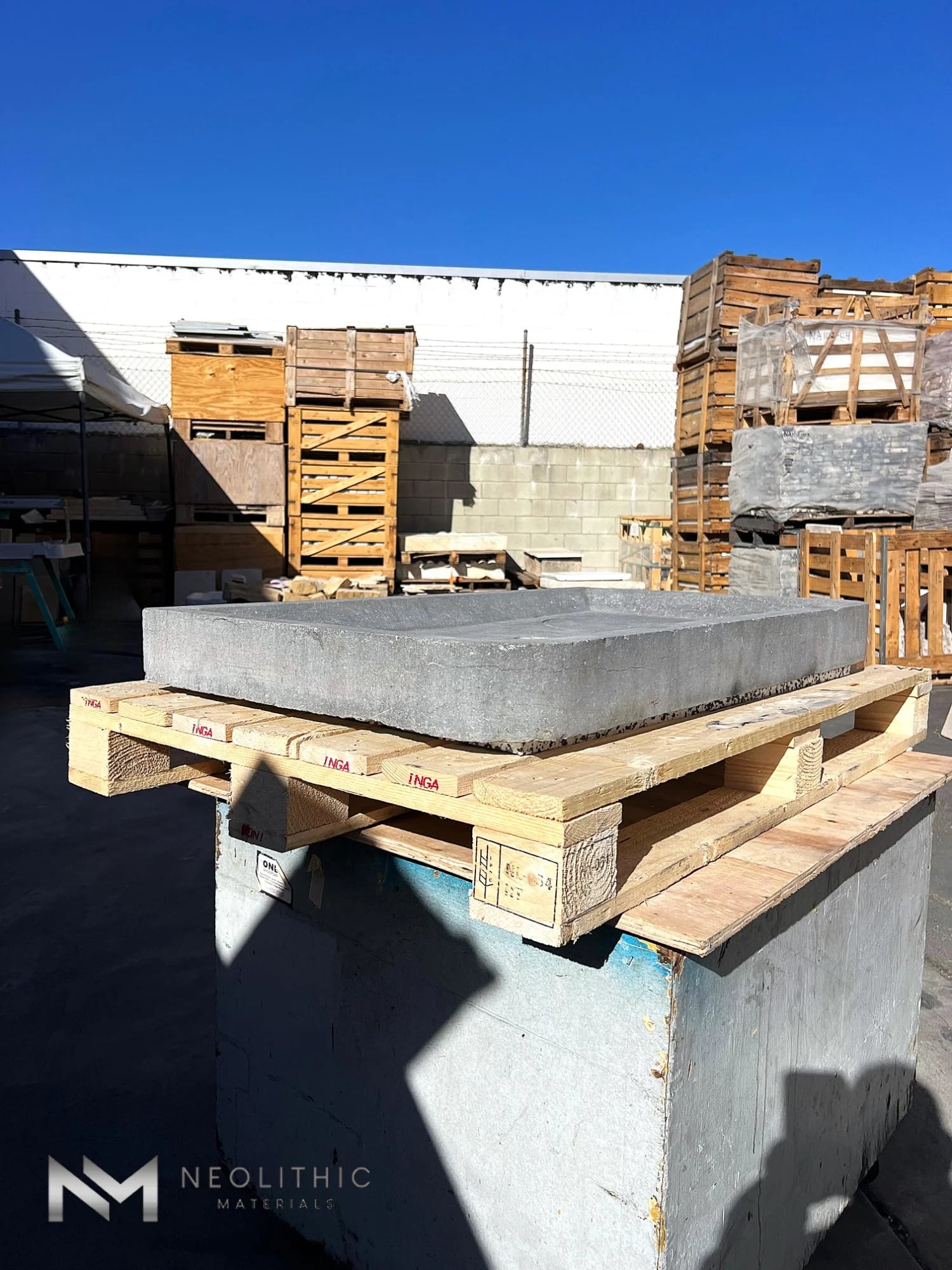 Antique Belgian Bluestone Sink thumbnail 9