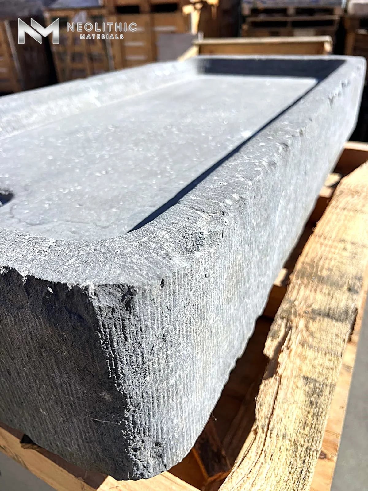 Antique Belgian Bluestone Sink thumbnail 9