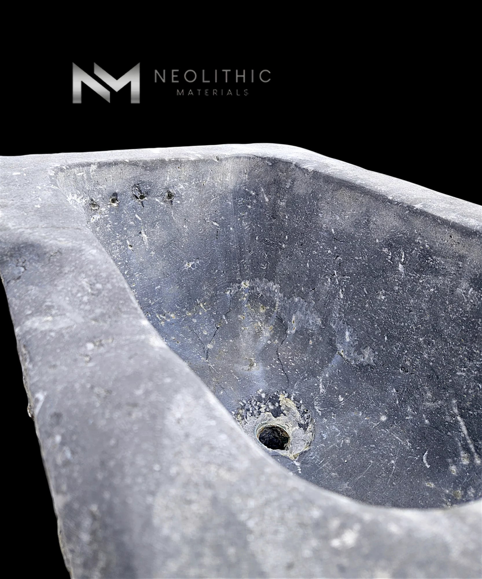Antique Belgian Bluestone Sink thumbnail 10