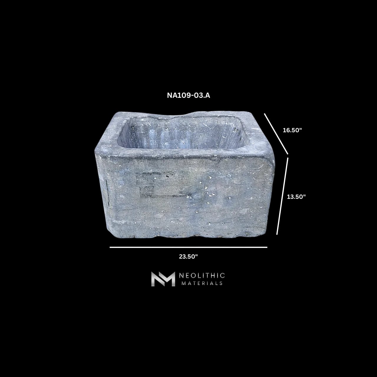 Antique Belgian Bluestone Sink thumbnail 13