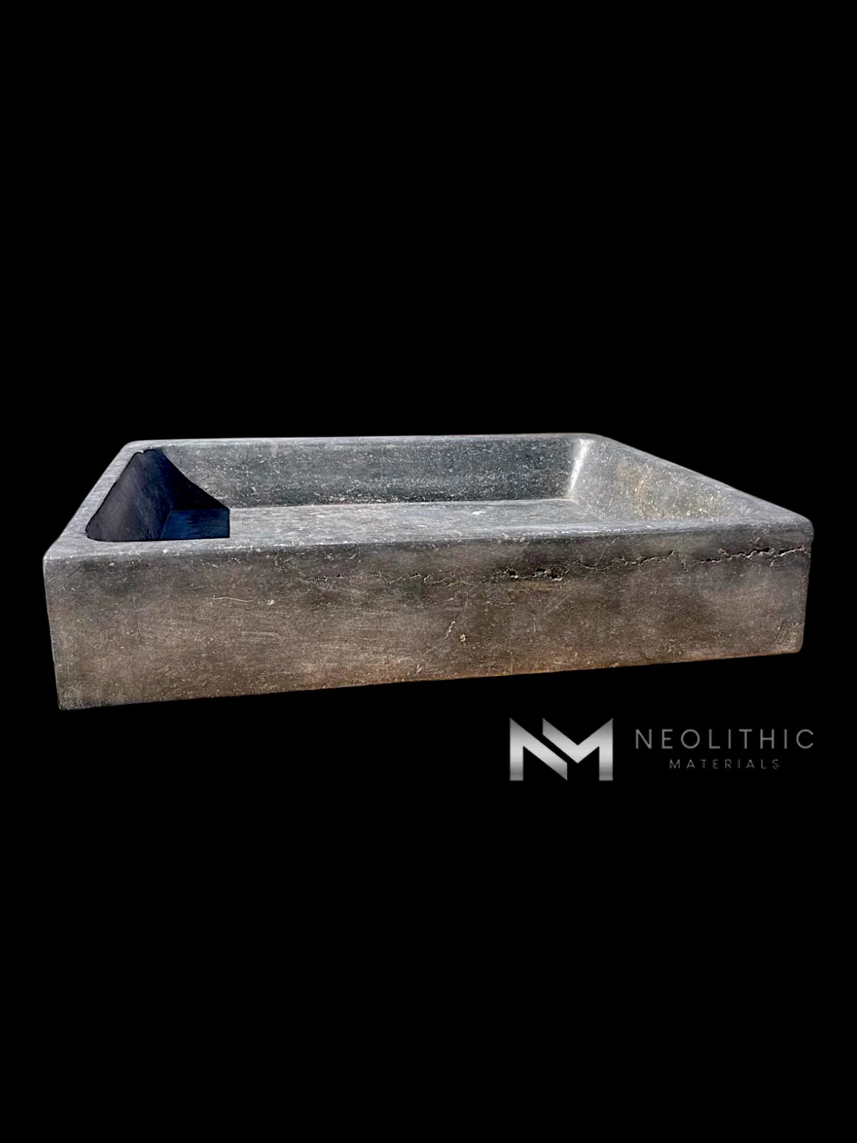 Antique Belgian Dark Bluestone Sink thumbnail 3