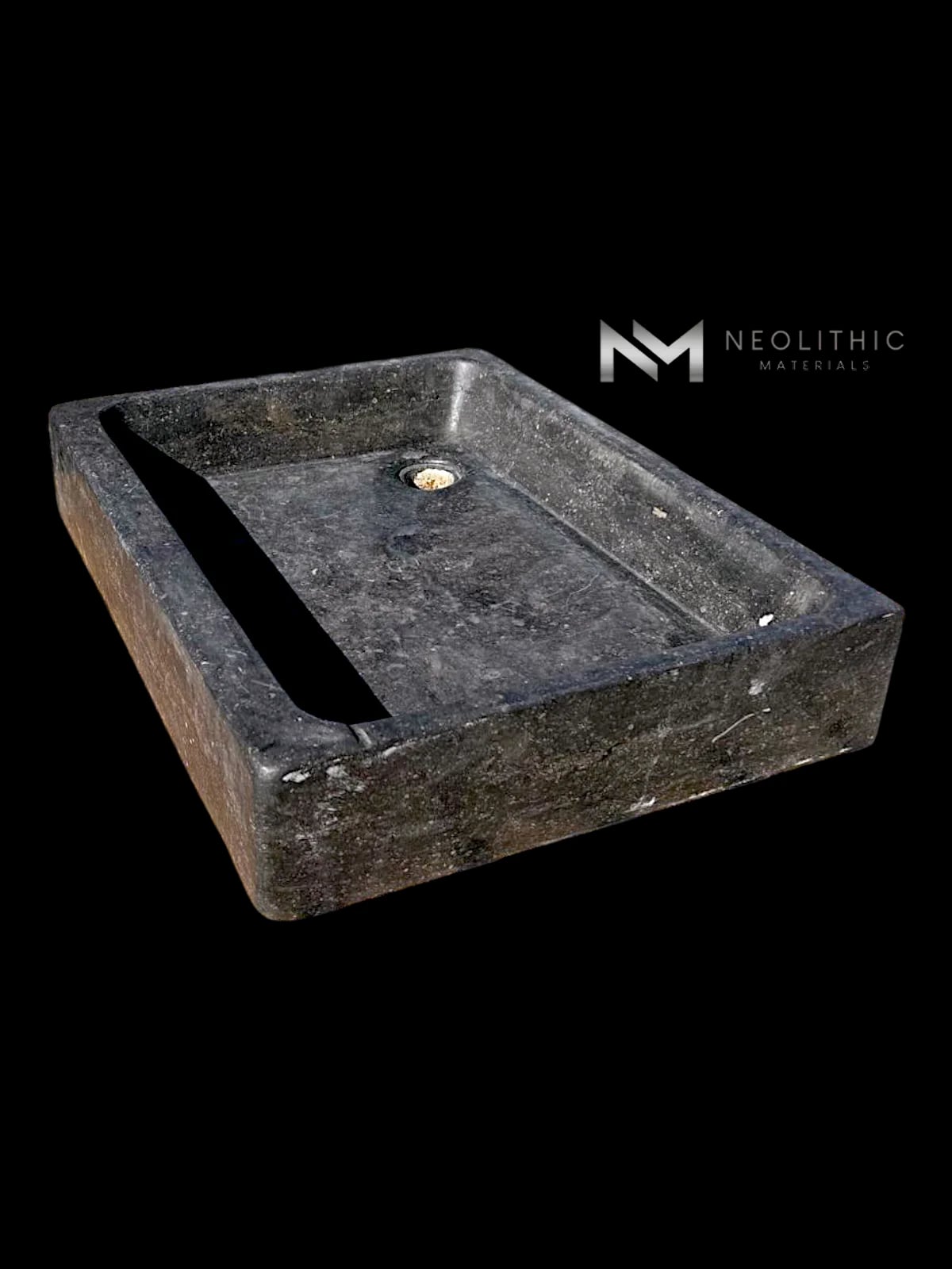 Antique Belgian Dark Bluestone Sink thumbnail 5