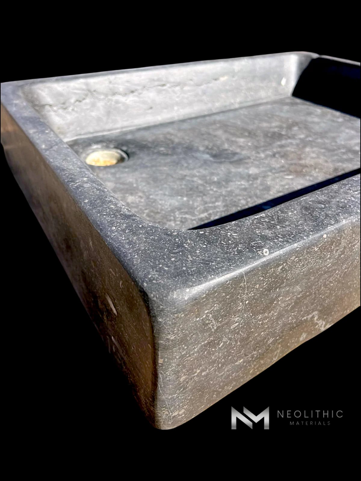 Antique Belgian Dark Bluestone Sink thumbnail 8