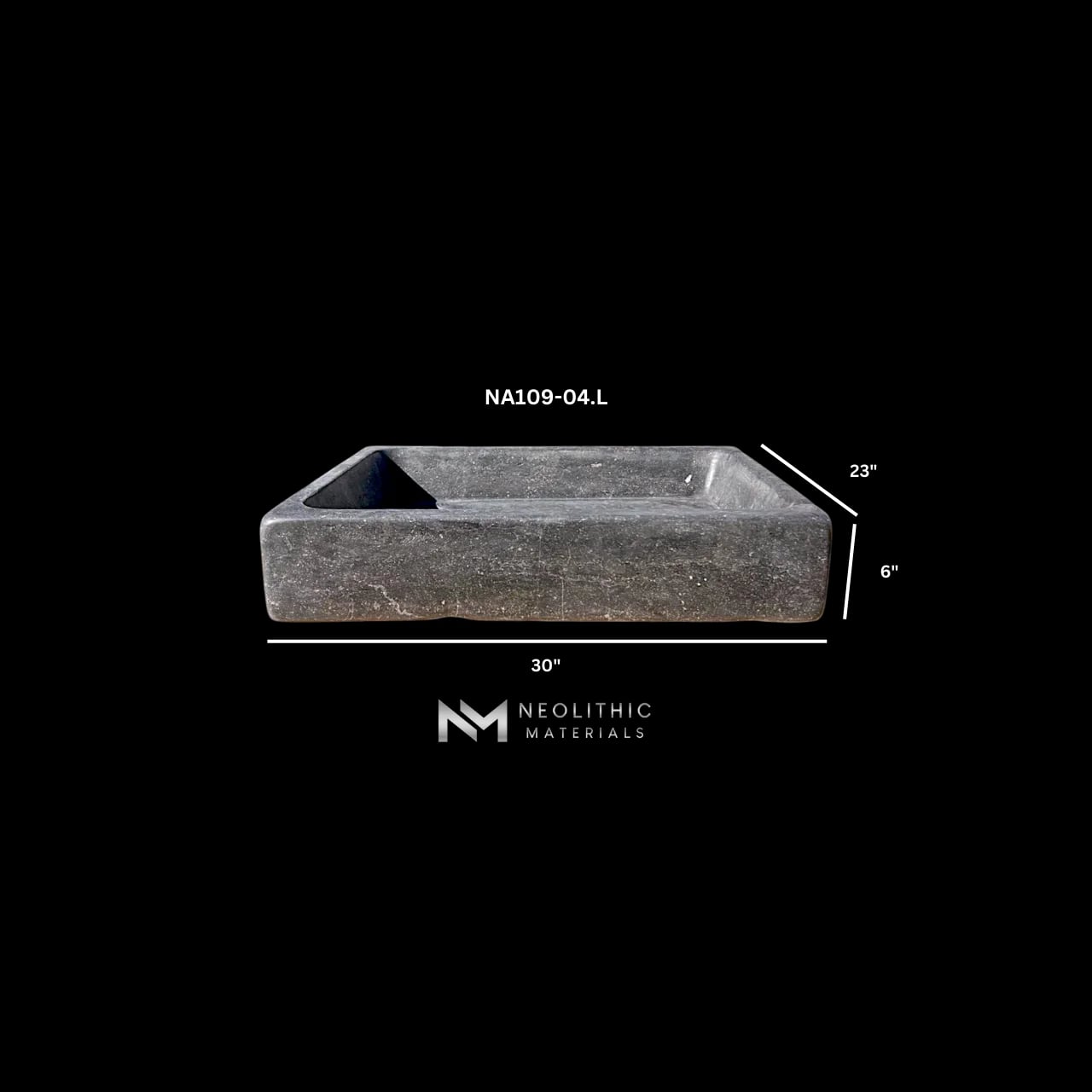 Antique Belgian Dark Bluestone Sink thumbnail 13