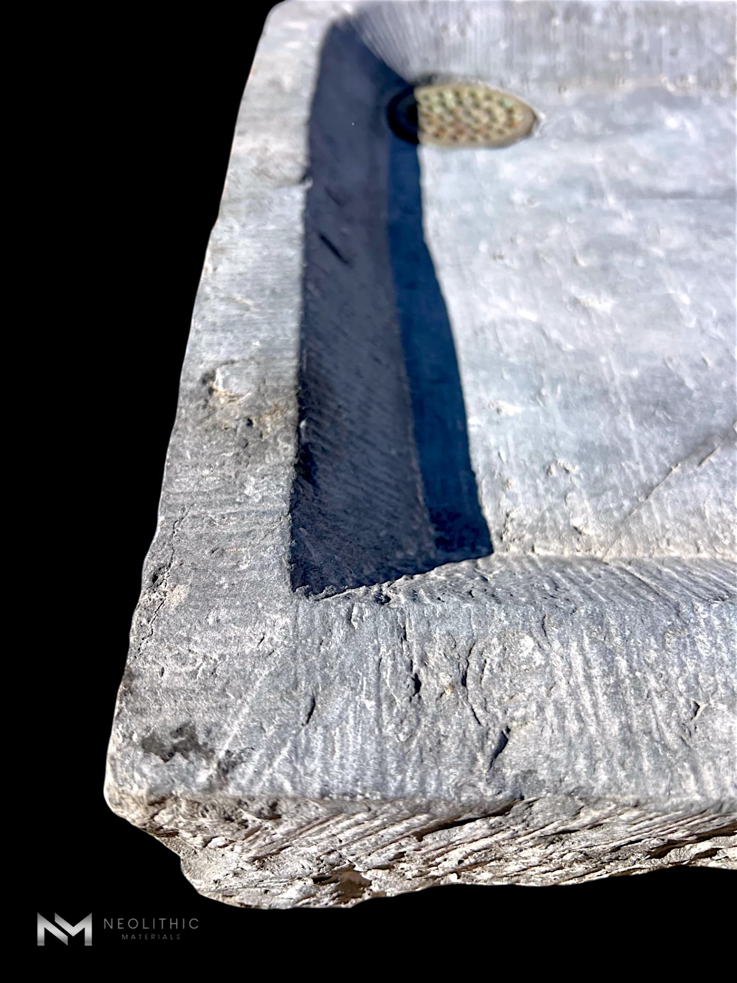 Antique Belgian Bluestone Sink thumbnail 7