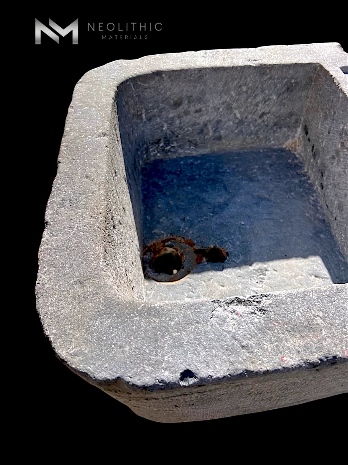 Antique Belgian Bluestone Sink thumbnail 7