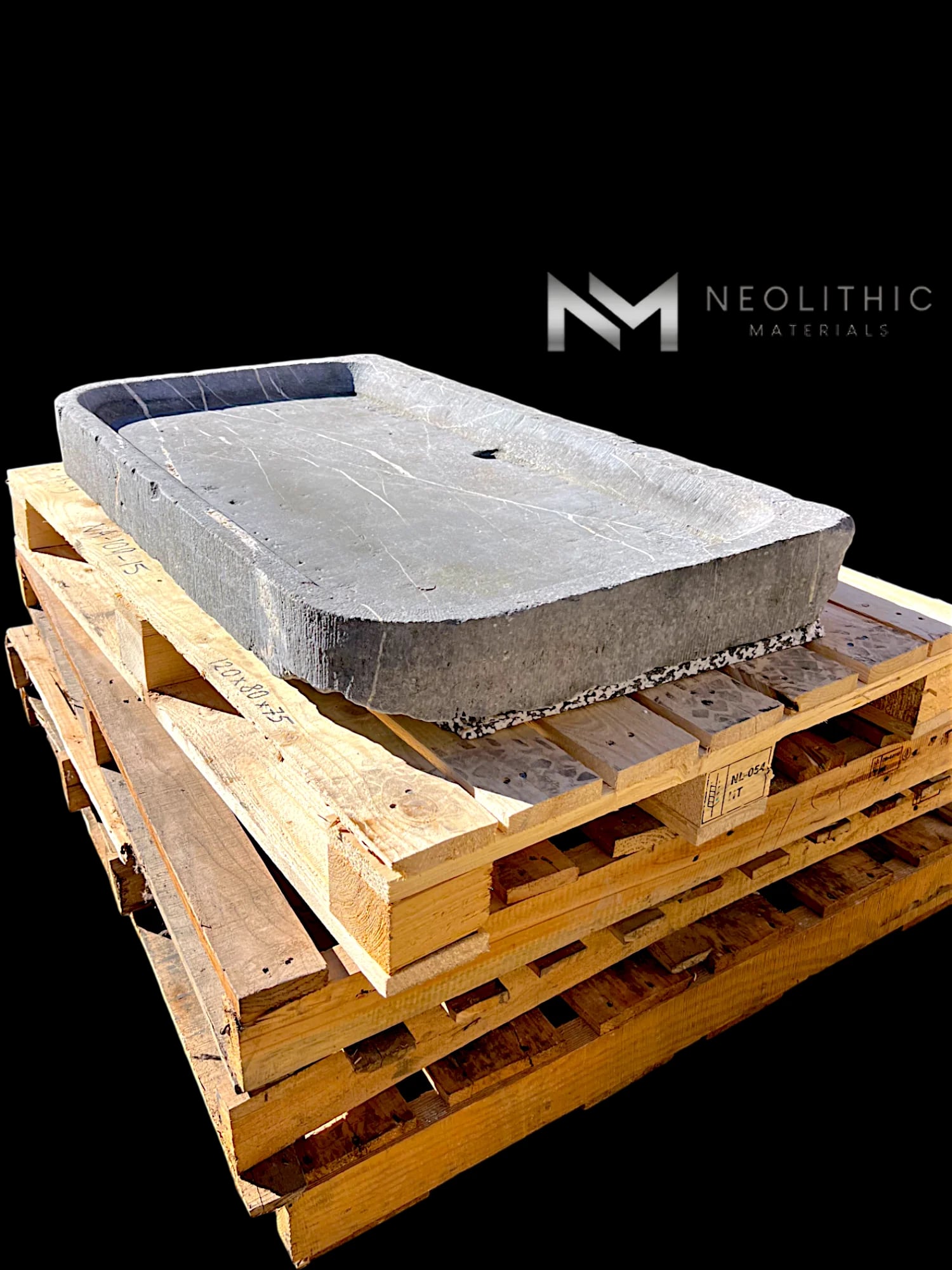 Antique Belgian Bluestone Sink thumbnail 5