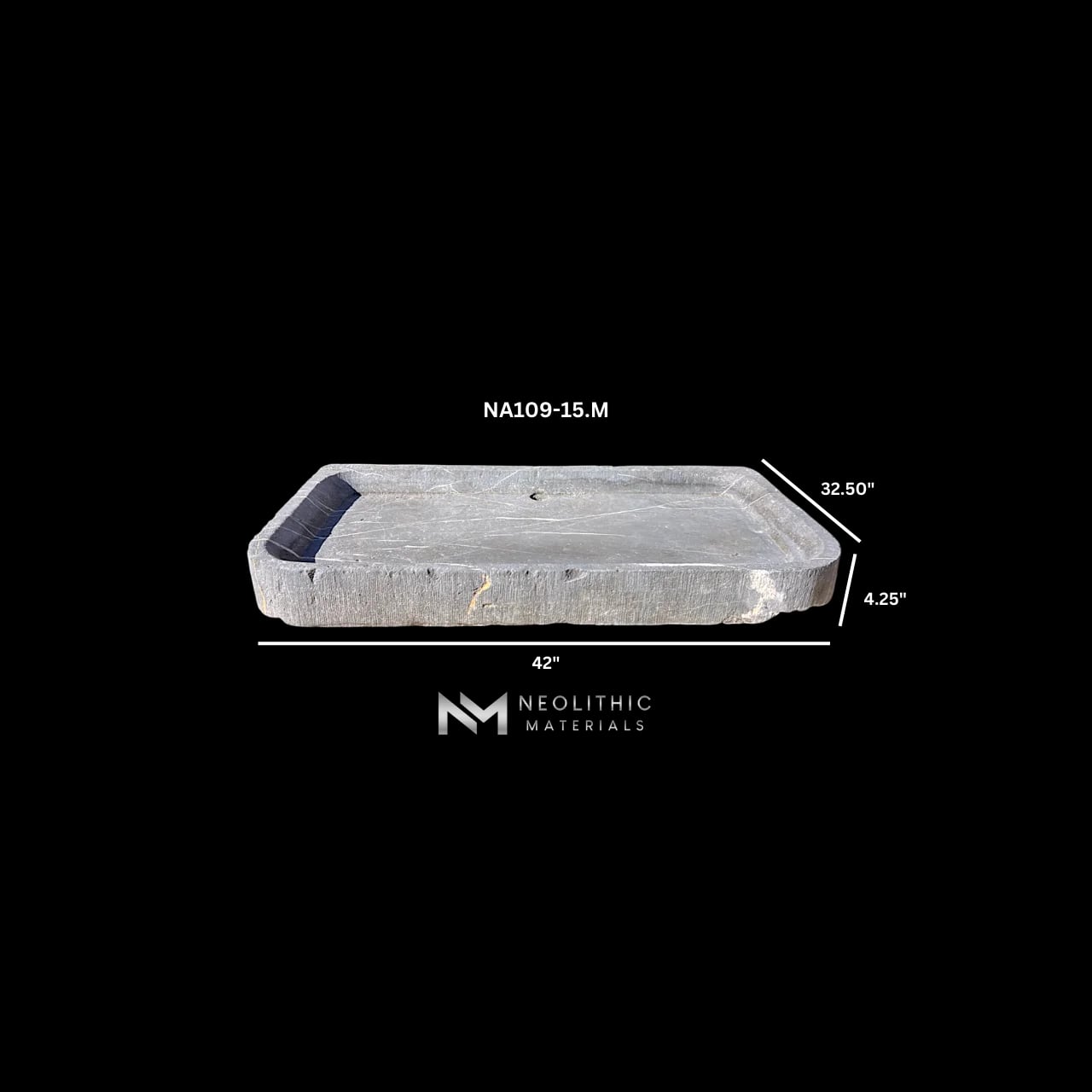 Antique Belgian Bluestone Sink thumbnail 7