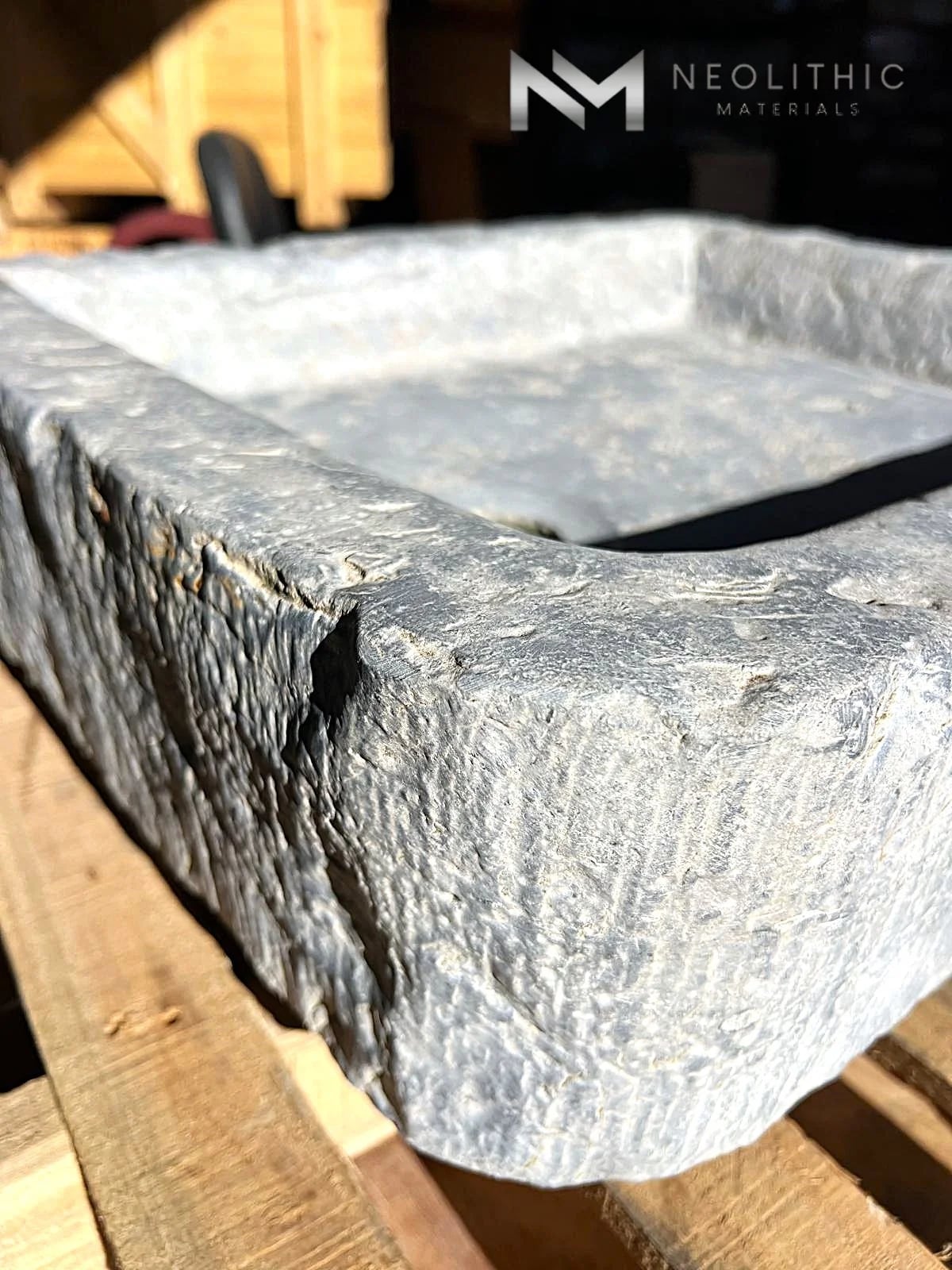 Antique Belgian Bluestone Sink thumbnail 10
