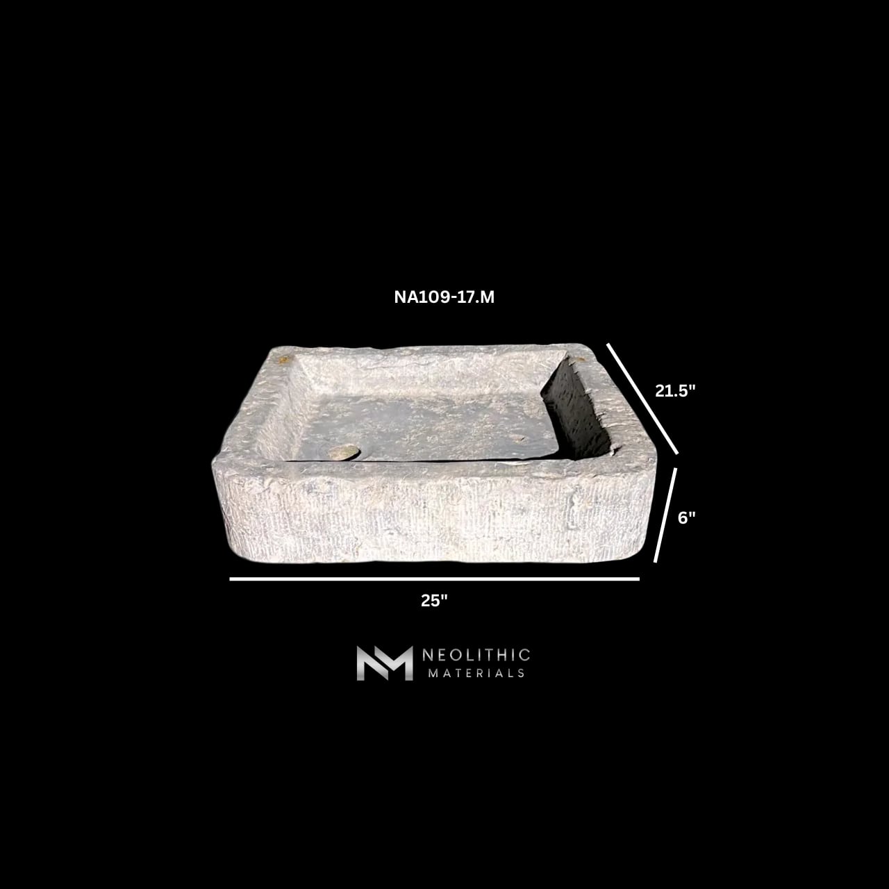 Antique Belgian Bluestone Sink thumbnail 12