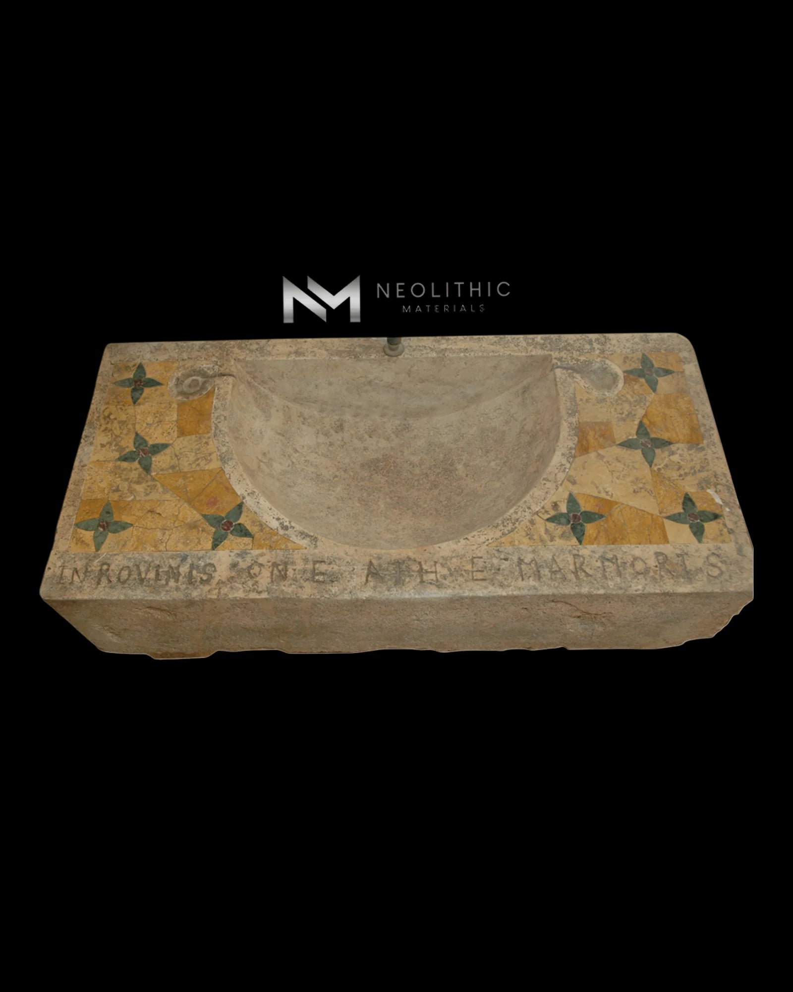 Limestone Inlaid Sink thumbnail 2