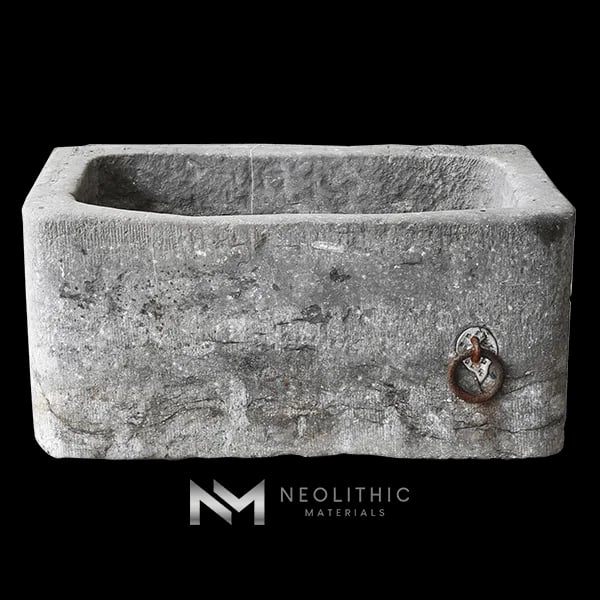 Antique Belgian Bluestone Trough Sink