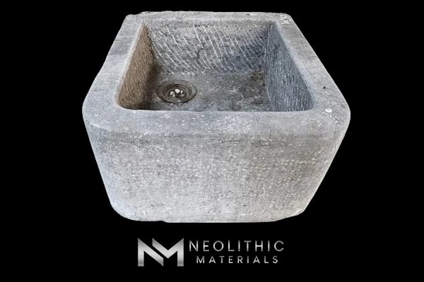 Antique Belgian Bluestone Trough Sinks - Image 1