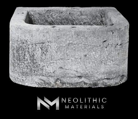 Antique Belgian Bluestone Trough Sinks