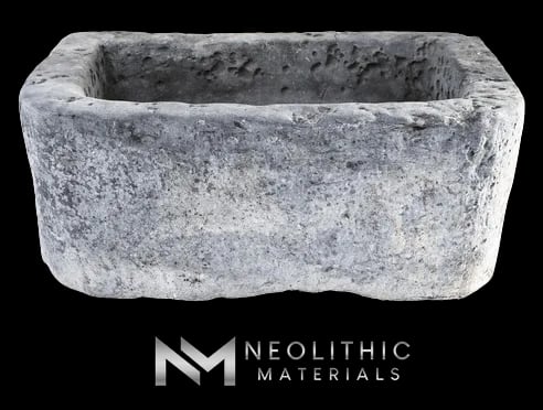 Antique Belgian Bluestone Trough Sinks
