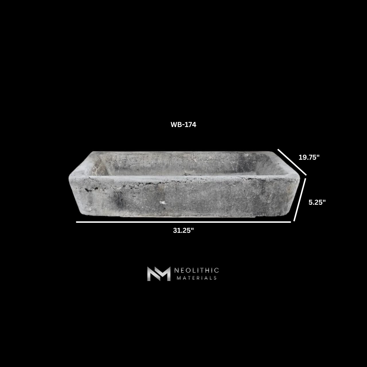 Antique Belgian Bluestone Sink thumbnail 8