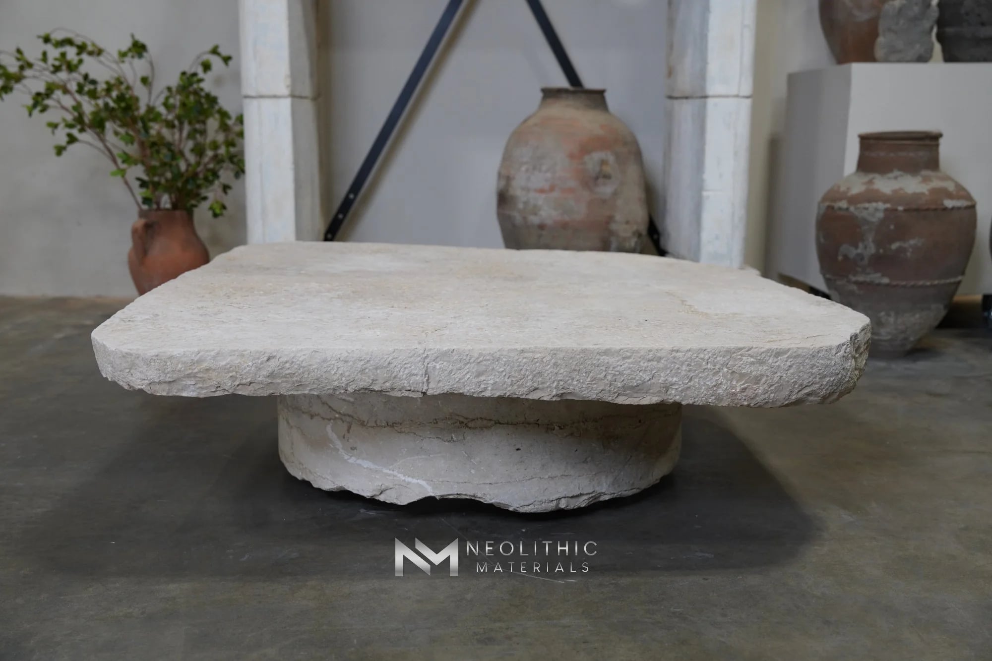 Antique Italian Limestone Table Top thumbnail 11