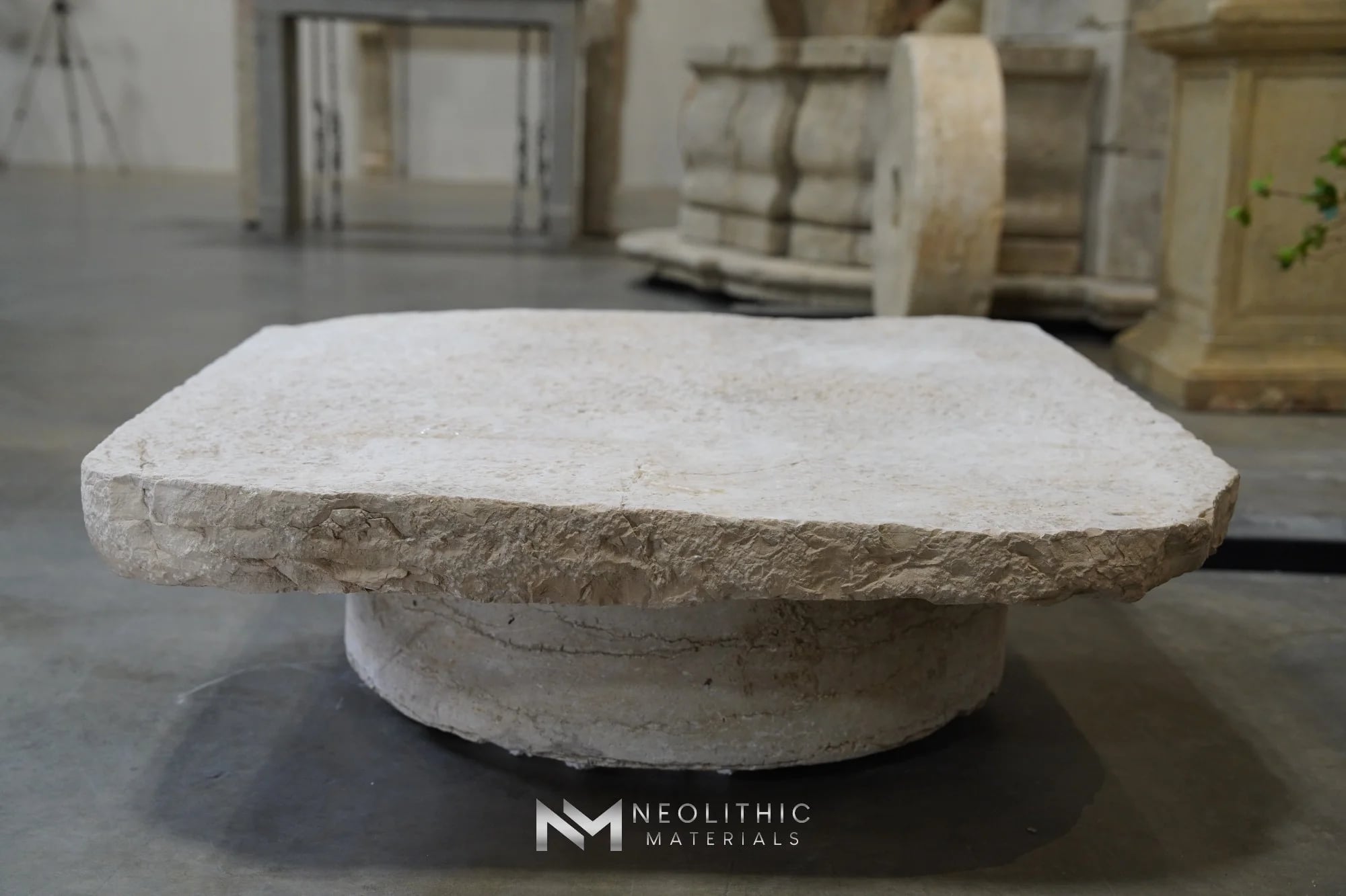 Antique Italian Limestone Table Top thumbnail 12