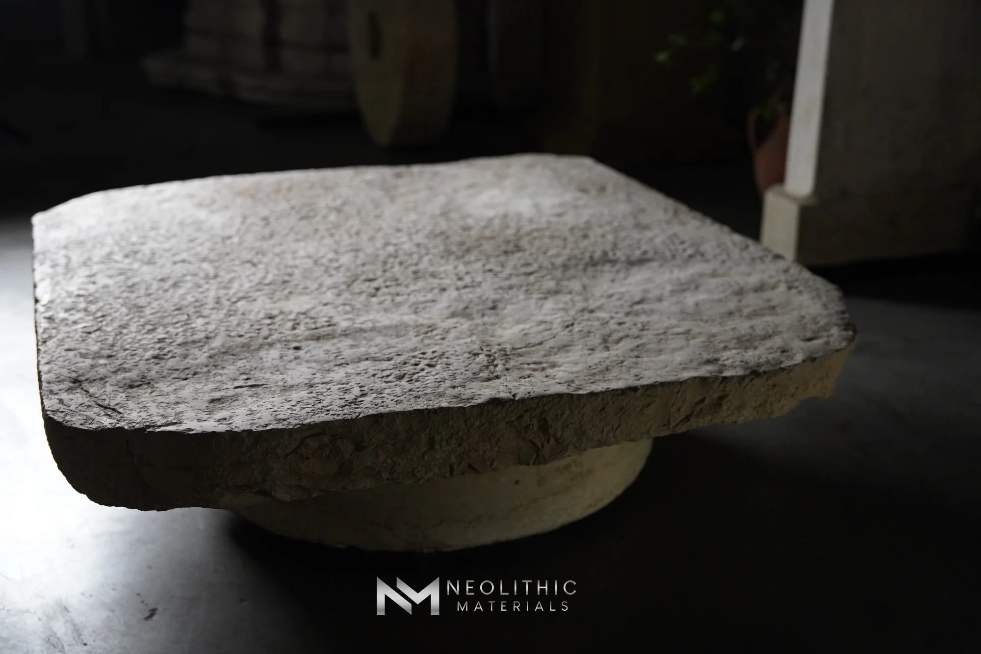 Antique Italian Limestone Table Top thumbnail 13