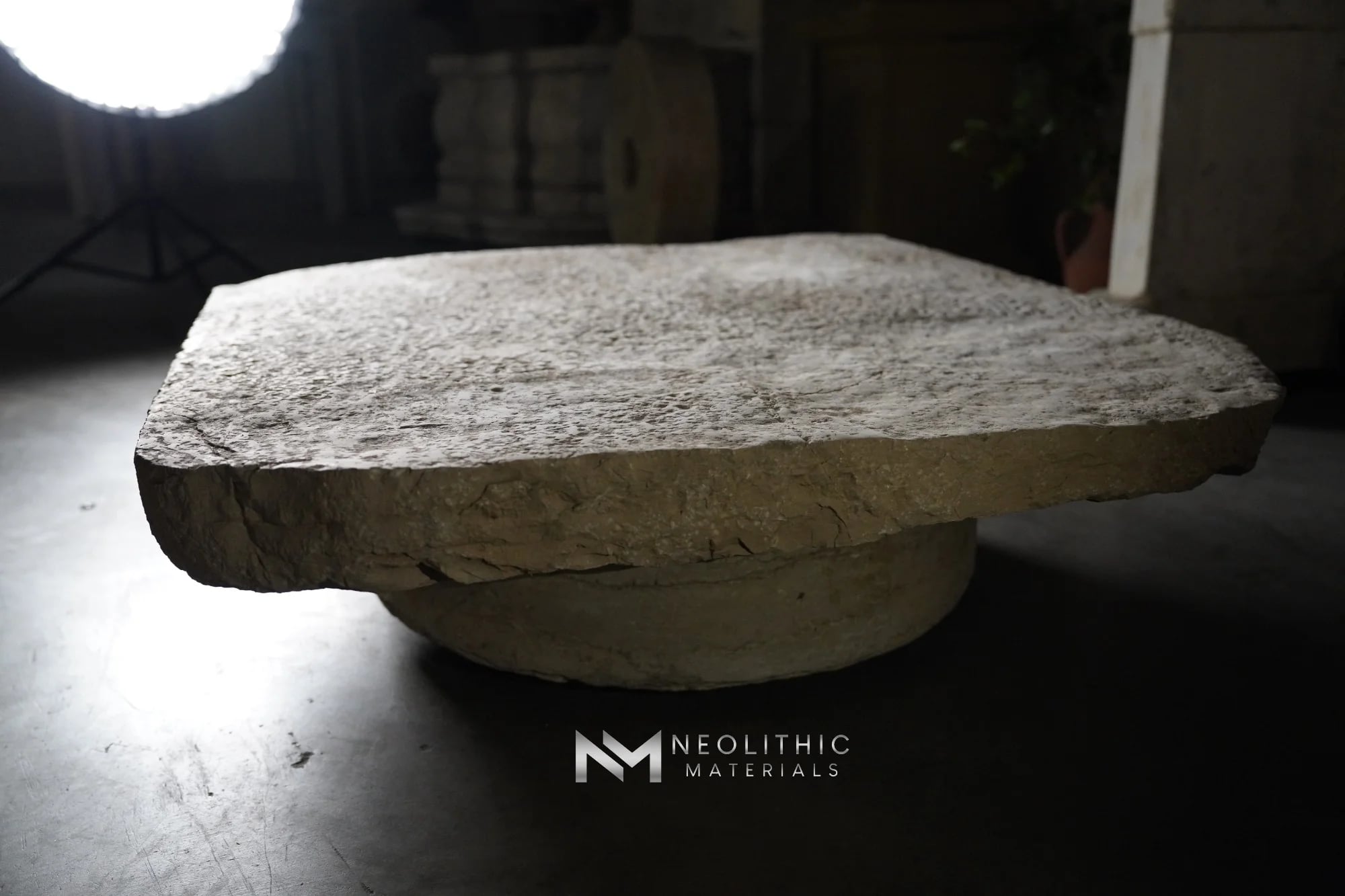 Antique Italian Limestone Table Top thumbnail 14