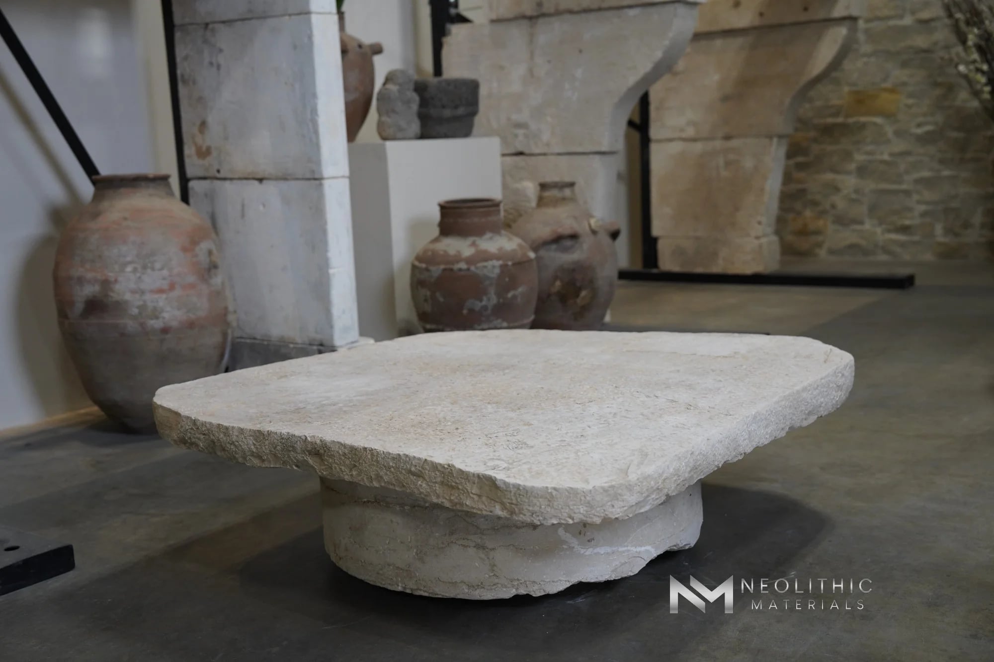 Antique Italian Limestone Table Top thumbnail 16