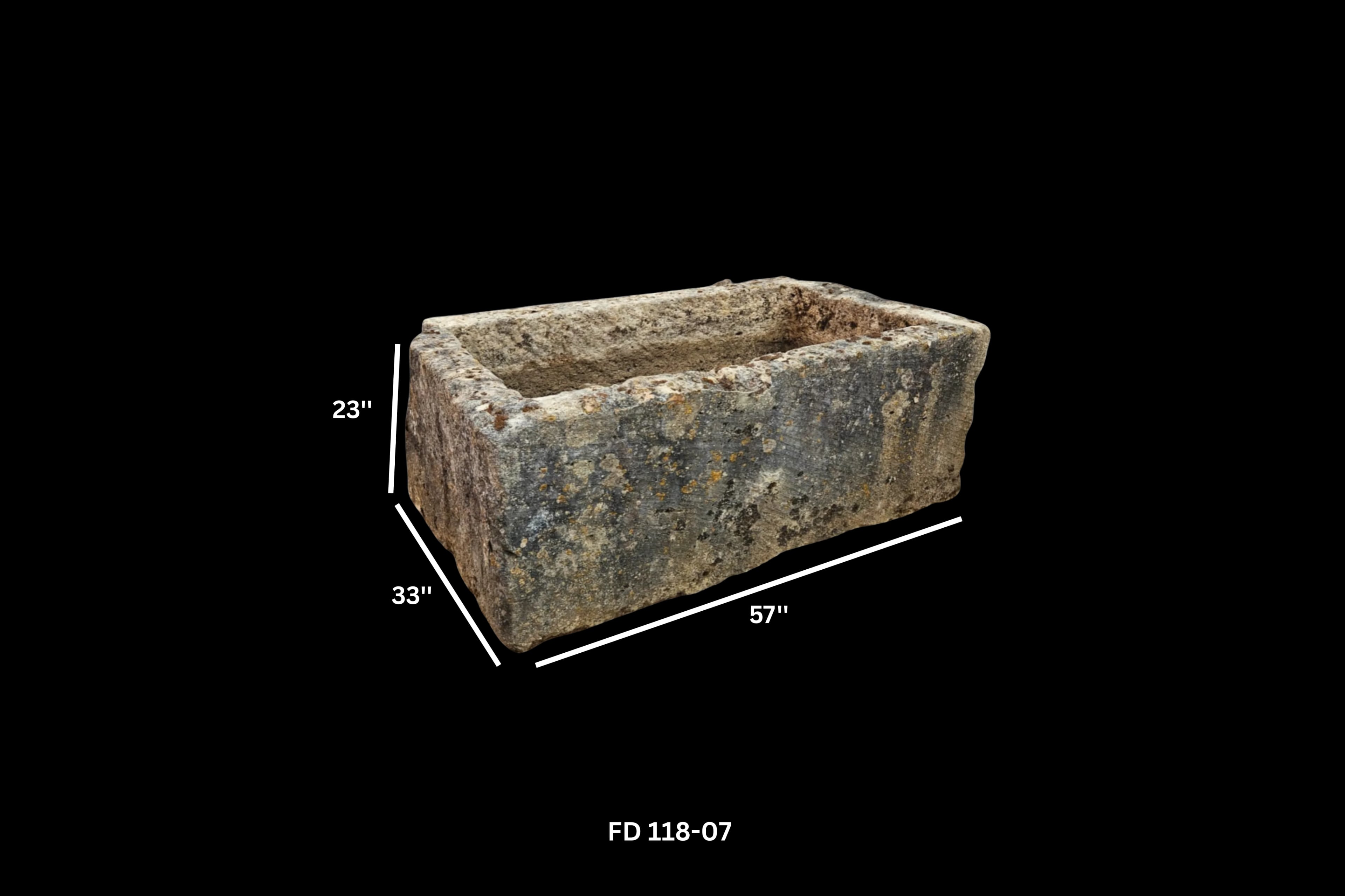 Antique French Limestone Trough thumbnail 7