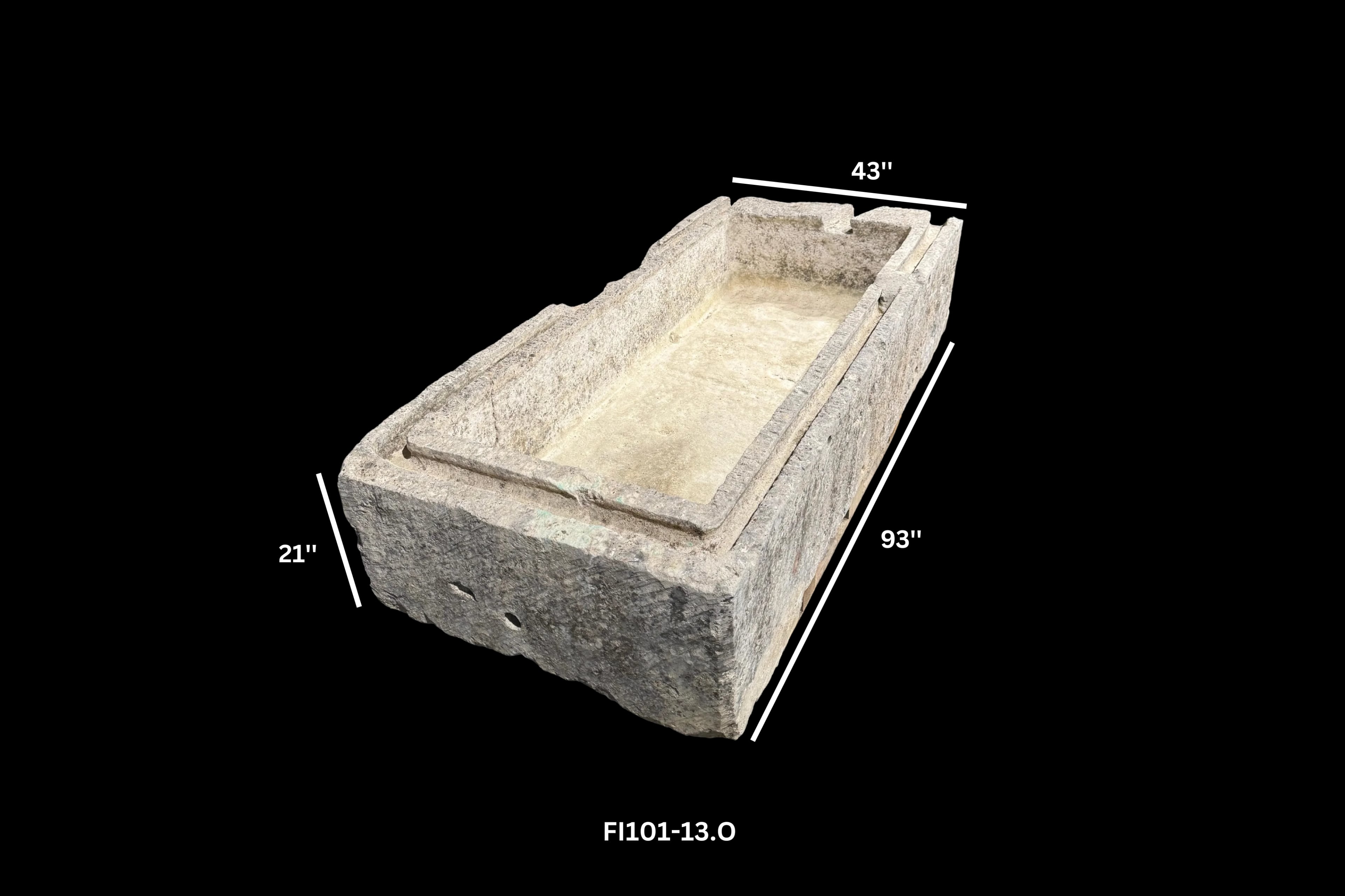 Antique French Limestone Trough thumbnail 5