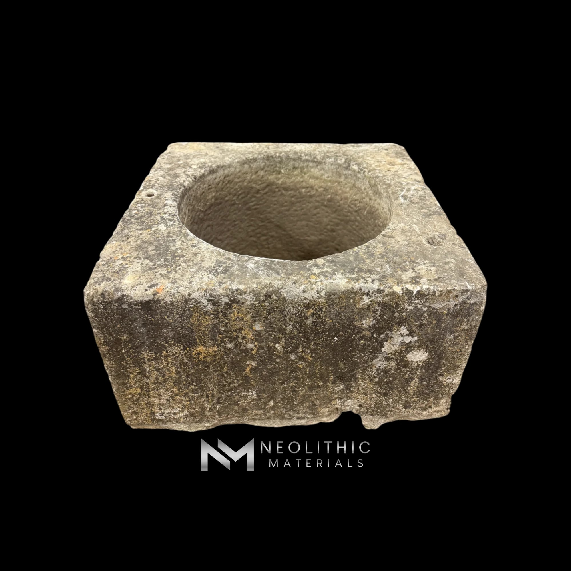 French Antique 19th Century Limestone Well Head