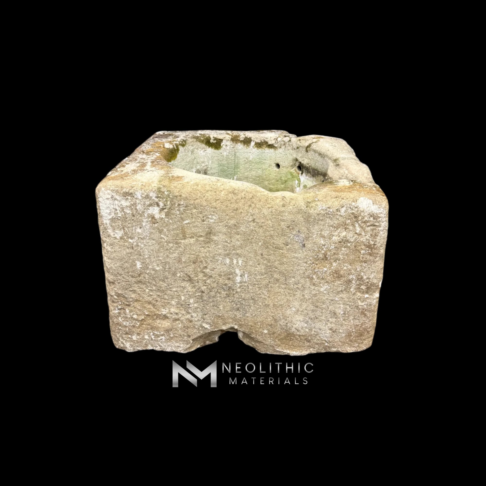 French Antique 19th Century Limestone Well Head