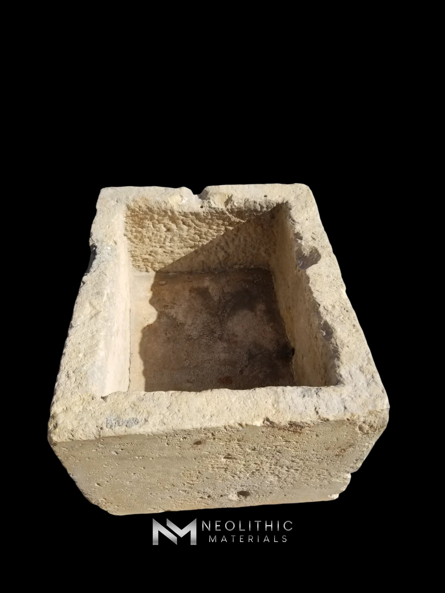 Rare Italian Limestone Trough with Fresco thumbnail 3