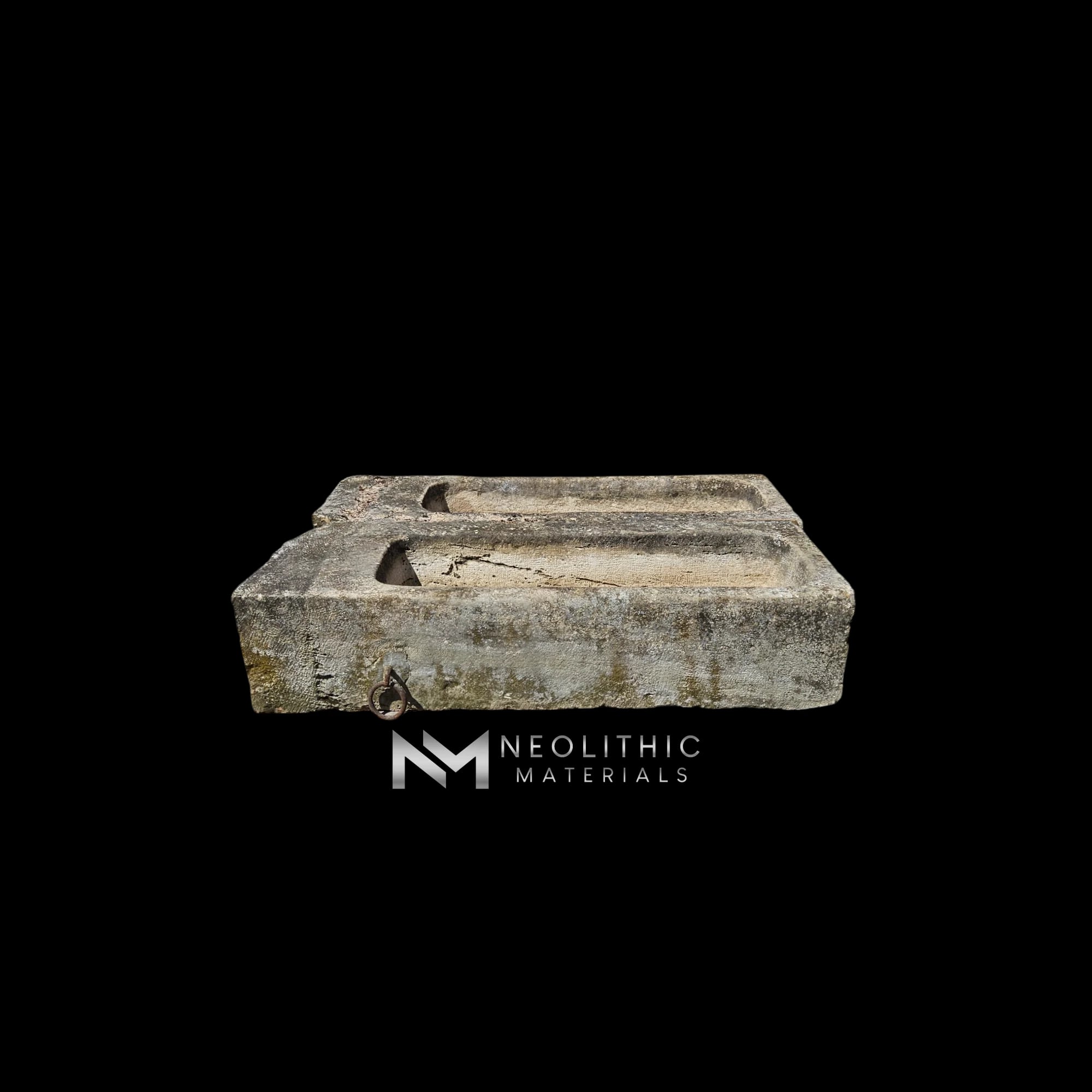 French Antique 19th Century Limestone Trough